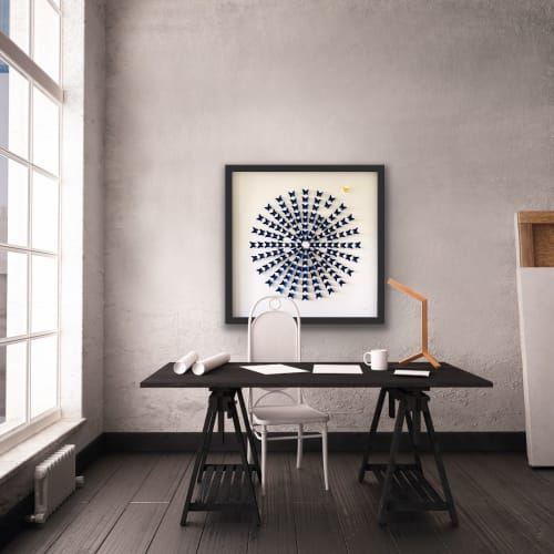 The One That Got Away - Blue | Wall Sculpture in Wall Hangings by Lorna Doyan