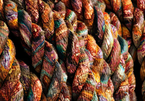 Velvet Ropes | Mixed Media by Kirby Plessas Fine Art | The Gallery at el Pedregal in Scottsdale