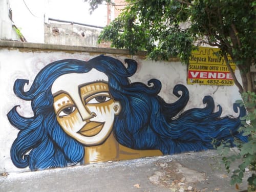 Reina Del Mar | Street Murals by Alice Mizrachi