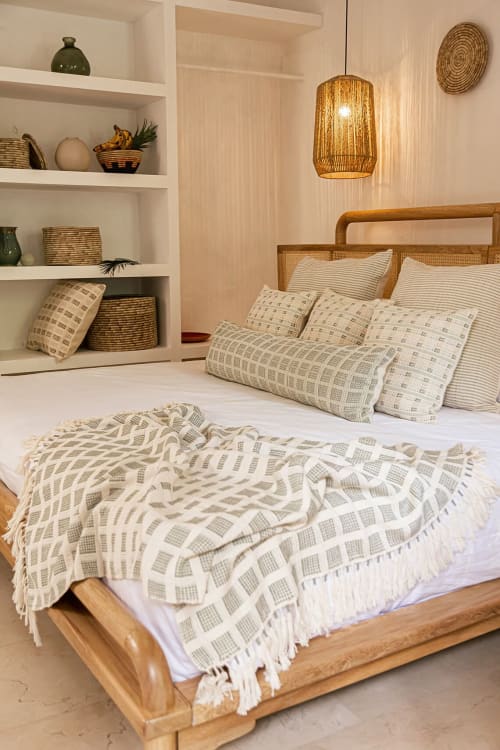 Baru Small Throw | Linens & Bedding by ZUAHAZA | Casa Jaguar Cartagena in Cartagena de Indias