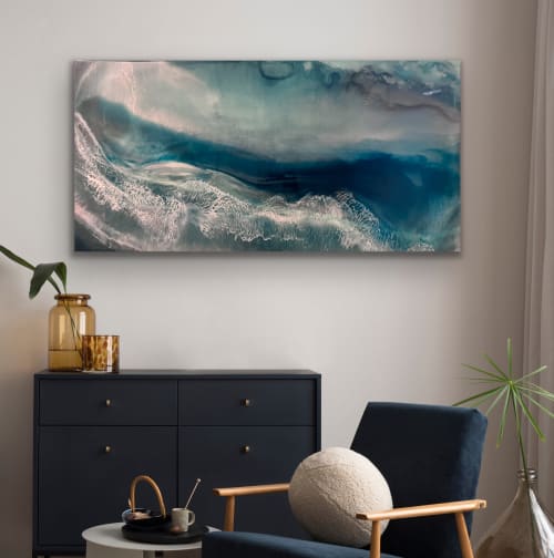 Drift | Mixed Media by Debi Perkins Art