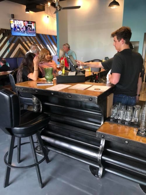 Custom Beer Taps | Furniture by Savage Metal LLC | Happy's Barley & Vine in El Paso