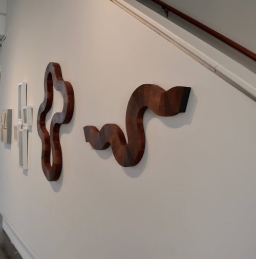 Curious - wall sculpture | Sculptures by Lutz Hornischer - Sculptures & Wood Art