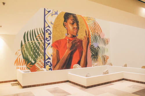 Hilton Hotel Lobby | Murals by Gabriel Pitcher | DoubleTree Resort by Hilton Penang in Batu Ferringhi