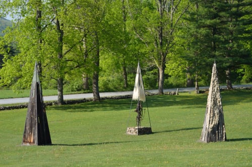 Outdoor Installation Sculptures of Natural Materials | Public Sculptures by Nancy Winship Milliken Studio