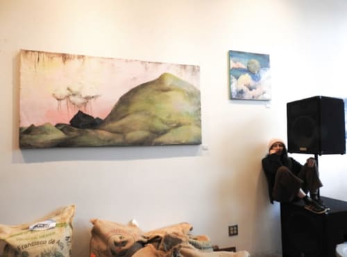Gold Mountain | Paintings by Sarah Stivers | Red E Café in Portland