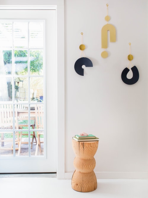 Turn Wall Hanging in Polished Brass | Wall Hangings by Circle & Line