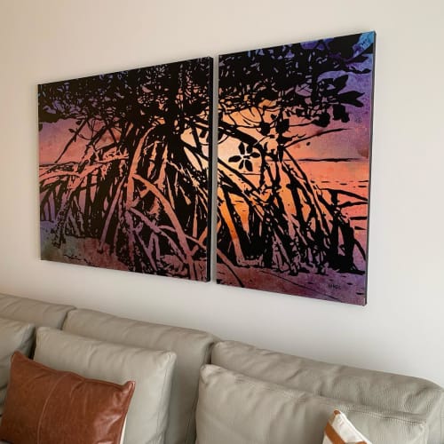 Mangrove Diptych | Paintings by Ernesto Kunde