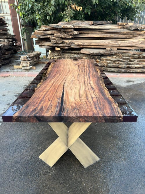 Tropical Epoxy Conference Table | Resin Dining Table | Tables by Tinella Wood | Los Angeles in Los Angeles