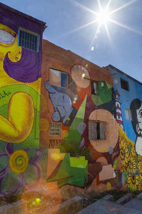"Geometria da quebrada" 2019 | Street Murals by Eduardo Credo