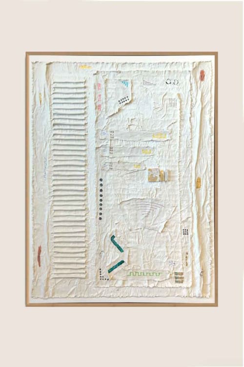 Totem T4836 A | Mixed Media in Paintings by Michael Denny Art, LLC