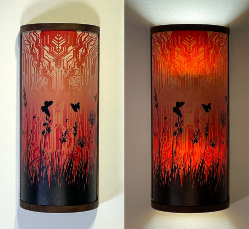 black floral sconce | Sconces by Mad King Productions