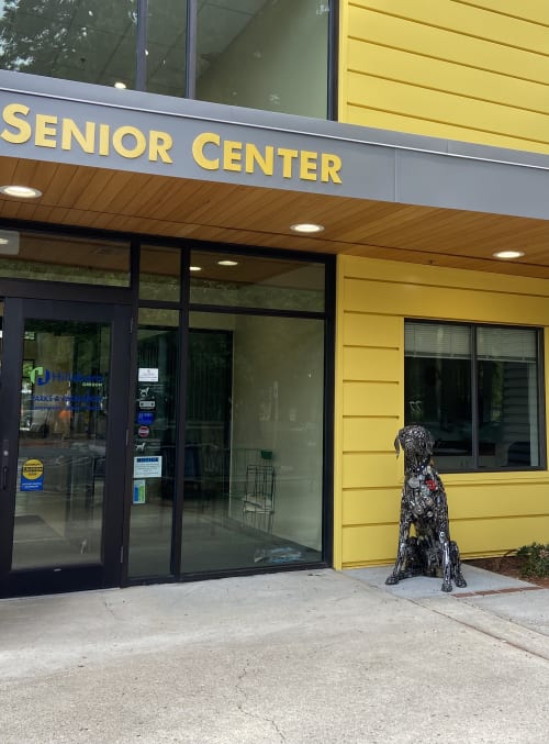 Scrappy | Sculptures by Brian Mock | Community Senior Center in Hillsboro