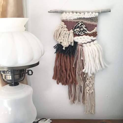 Woven Wall Hanging with Macrame Details | Macrame Wall Hanging by Gabrielle Mitchell Studio