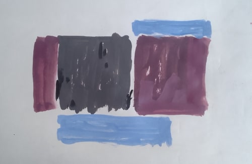 light blue | Oil And Acrylic Painting in Paintings by Cumin Studio