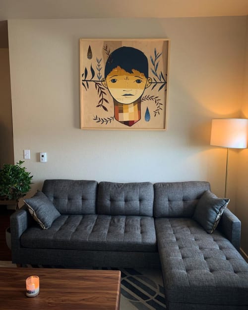 Face of a Boy Painting | Paintings by Pol Corona