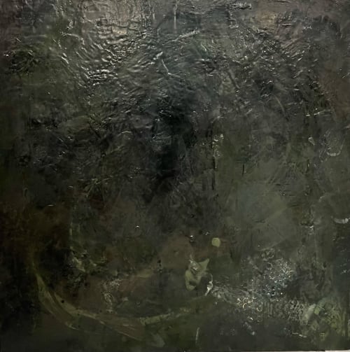 Riverbed | Oil And Acrylic Painting in Paintings by Shelley Helms Fleishman