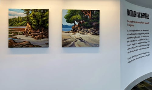 Seaside Afternoon | Paintings by Tatjana Mirkov-Popovicki | Queen Elizabeth Theatre in Vancouver