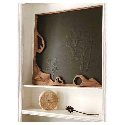 Monochromatic 3 Dimensionally Texturized Painting | Mixed Media by Hagerman Works