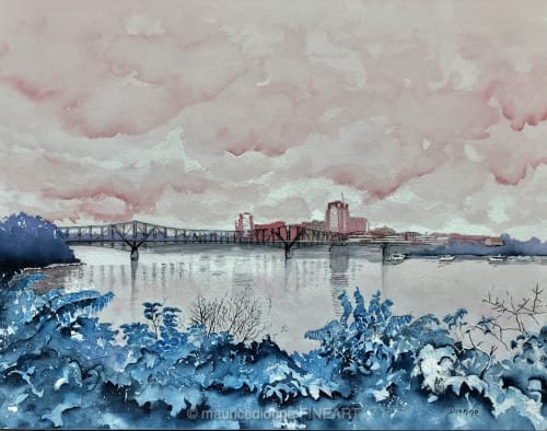 Alexandra and Rideau Falls | Paintings by Maurice Dionne FINEART