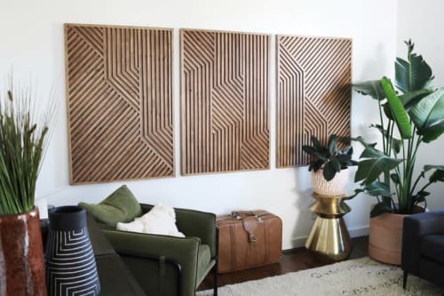 Geometric Wood Art, Wood Wall Art, Rustic Wall Art, Wood Art | Wall Hangings by Blank Space Studios