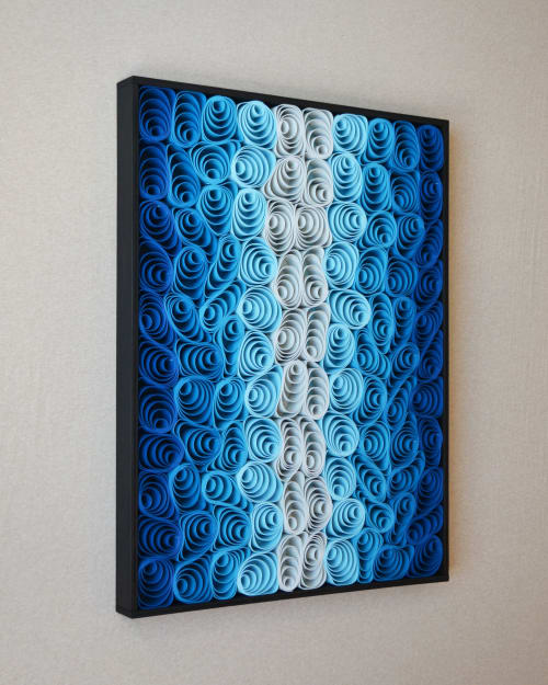 No. 14 Acoustic Diffuser Panel - Gradient Modern Abstract - | Wall Hangings by Joseph Aurelius