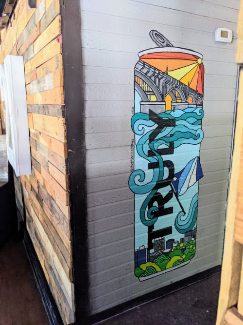 TRULY Hard Seltzer: Columbia Edition | Murals by Girls Who Paint Murals