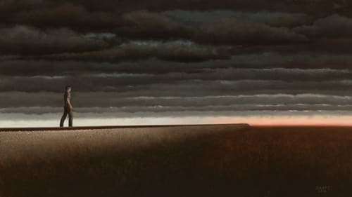 Storm Clouds with Bright Horizon | Oil And Acrylic Painting in Paintings by Danny Grant Fine Art