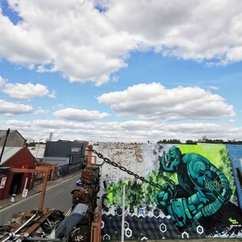 YANKING CHAINS | Street Murals by SNUB23