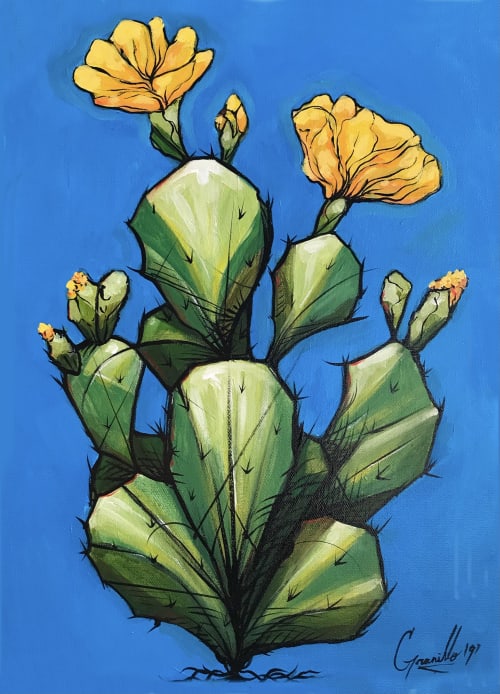 Nopal Cactus Giclee print | Prints by Chris Granillo Art