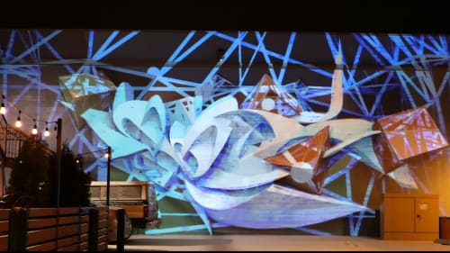 Illuminous - Projection Mapped Mural | Street Murals by Alt Ethos