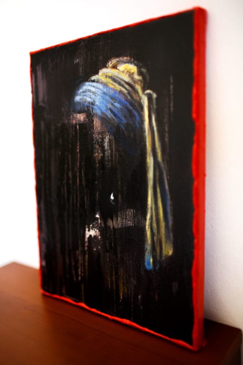 Girl with a Pearl Earring, but Different | Paintings by Jack Ready