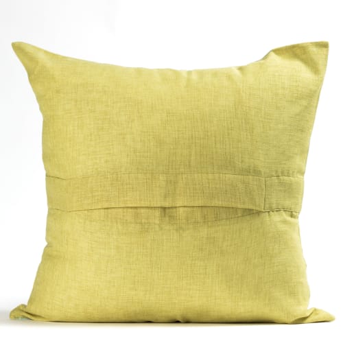 "Japan" hand-painted 100% silk cushion cover | Pillows by Natalia Lumbreras