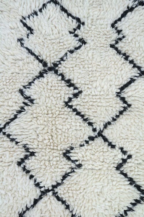 Moroccan Wool Rug 4' x 6' | Area Rug in Rugs by MEEM RUGS