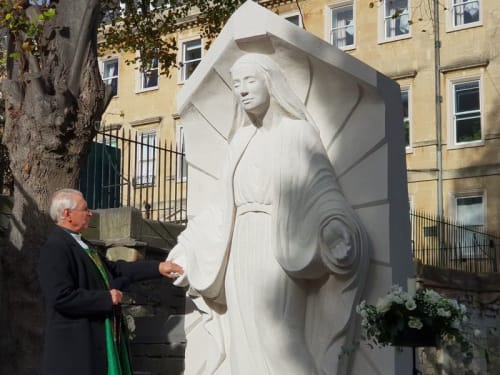 Our Lady of Bath, Queen of Peace | Public Sculptures by Ben Dearnley | St John's Church in Bathwick