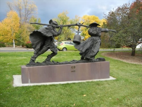 “The Bell Keepers" | Public Sculptures by Bruce Papitto | Benson Sculpture Garden in Loveland