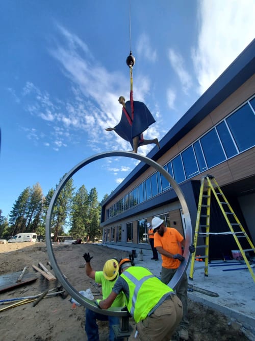 Time by Carol Gold, NSG | Public Sculptures by JK Designs and the National Sculptors' Guild | Bend Senior Center in Bend