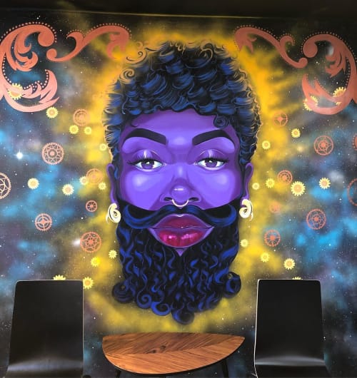 Bearded Lady Mural | Murals by A.O. Hamer