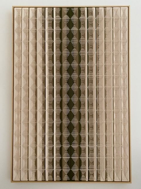 Grid - Creme and Army Green | Tapestry in Wall Hangings by Fault Lines