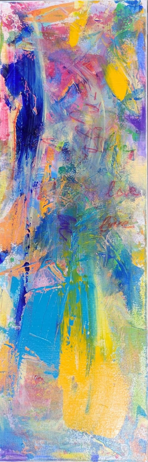 Happy Days - I Love You | Oil And Acrylic Painting in Paintings by Swann Freslon