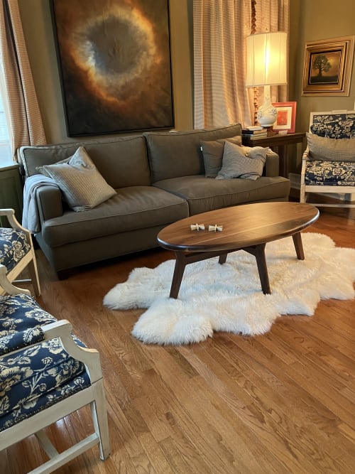 Oval Walnut coffee table | Tables by Kindred Furniture