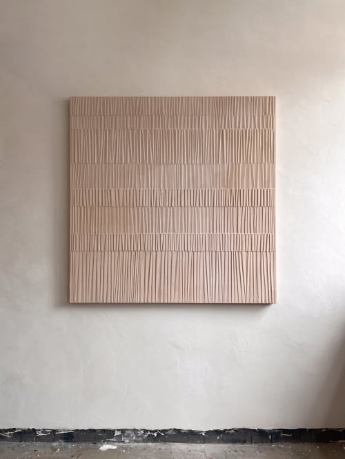 Faded Pink Oscillations | Mixed Media by Elsa Jeandedieu Studio