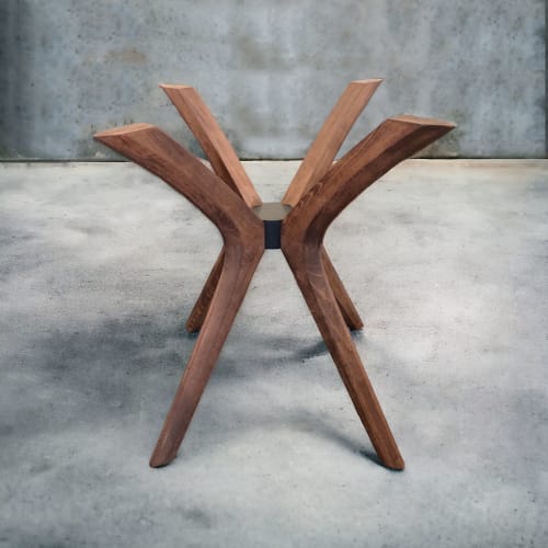 Solid Beech Wood Table Legs, Round Table Legs | Tables by evendes