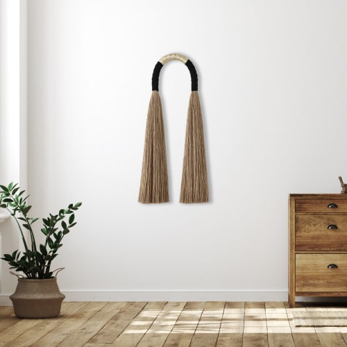 Jute Arch with Gold | Macrame Wall Hanging in Wall Hangings by YASHI DESIGNS | Haymax Hotels in Aspen