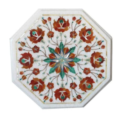 white marble table, coffee table, end table, tabletop | Tables by Innovative Home Decors