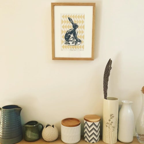 ‘Henry’s Hare' | Wall Hangings by Tristan Sherwood