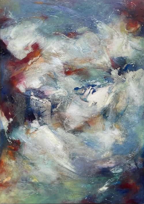 The Falls Know No Time | Mixed Media in Paintings by AnnMarie LeBlanc
