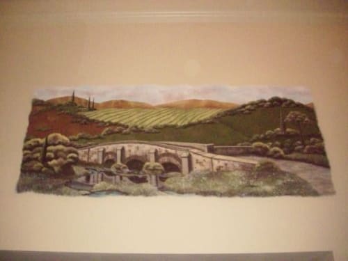 Tuscany Bridge | Murals by Sheri Johnson-Lopez | Private Residence - Oklahoma City, OK in Oklahoma City