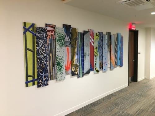 Guido Slat Photographic Installation | Wall Hangings by Ansen Seale | Guido Building Materials in San Antonio