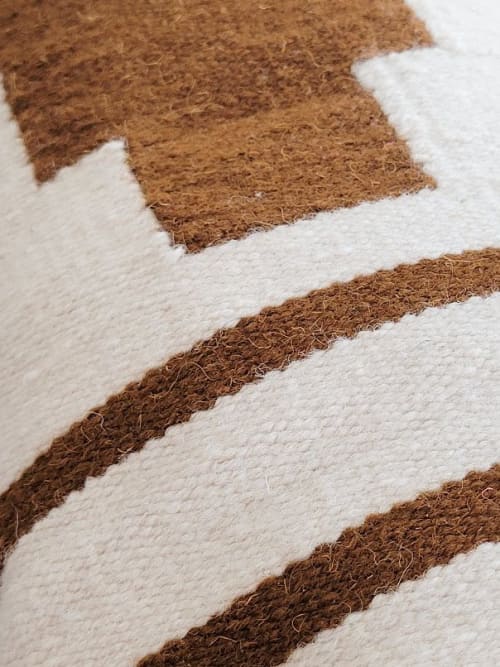 Edge Handwoven Extra Long Wool Lumbar Pillow | Pillows by Mumo Toronto Inc